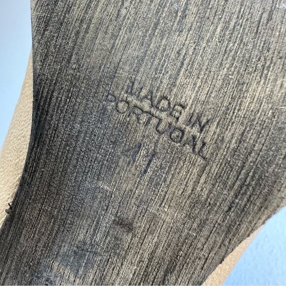 FREE PEOPLE Belleville Ankle Boots Distressed Beige Size 41 EU / 10 US - Picture 12 of 16